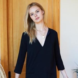 Emerson Fry: Mod Dress--Black Crepe Size Medium